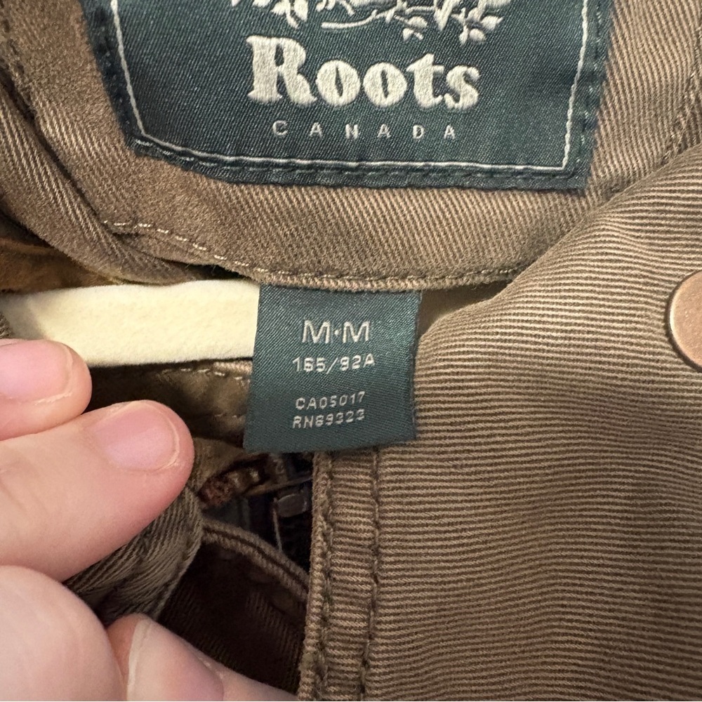 Roots Canada Green Cotton Cargo Utility Field Jacket, Zip + Snap, Pockets Medium - Picture 7 of 16